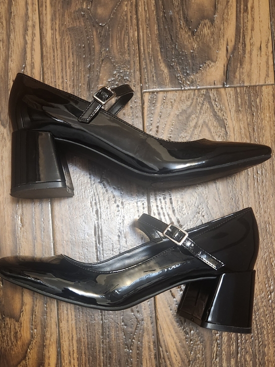 Marc Fisher Shoes - Marc Fisher Black Patent Mary Jane Block Heel Pumps NWOB Sz 6.5M Style MFPALIE-T